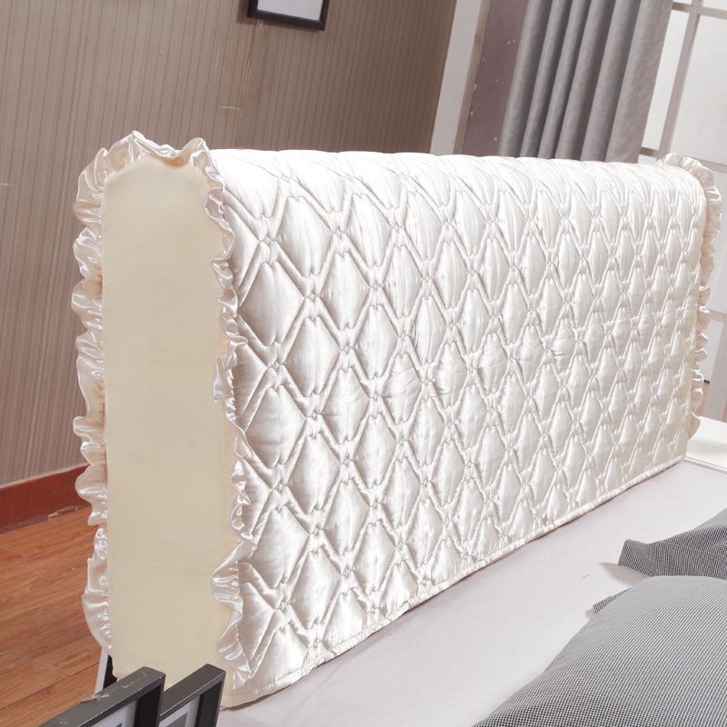 1.5m1.8m2m皮床床头罩 弧形防尘罩保护套 布艺夹棉加厚床头套