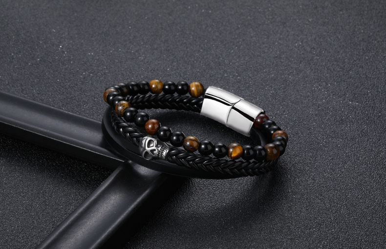 Mode Schädel Legierung Überzug Männer Armbänder 1 Stück display picture 2