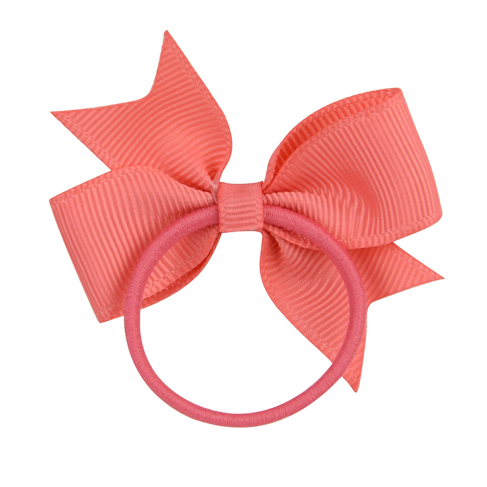 Children's Fashion Bows Pure Color Hair Ring Set display picture 6