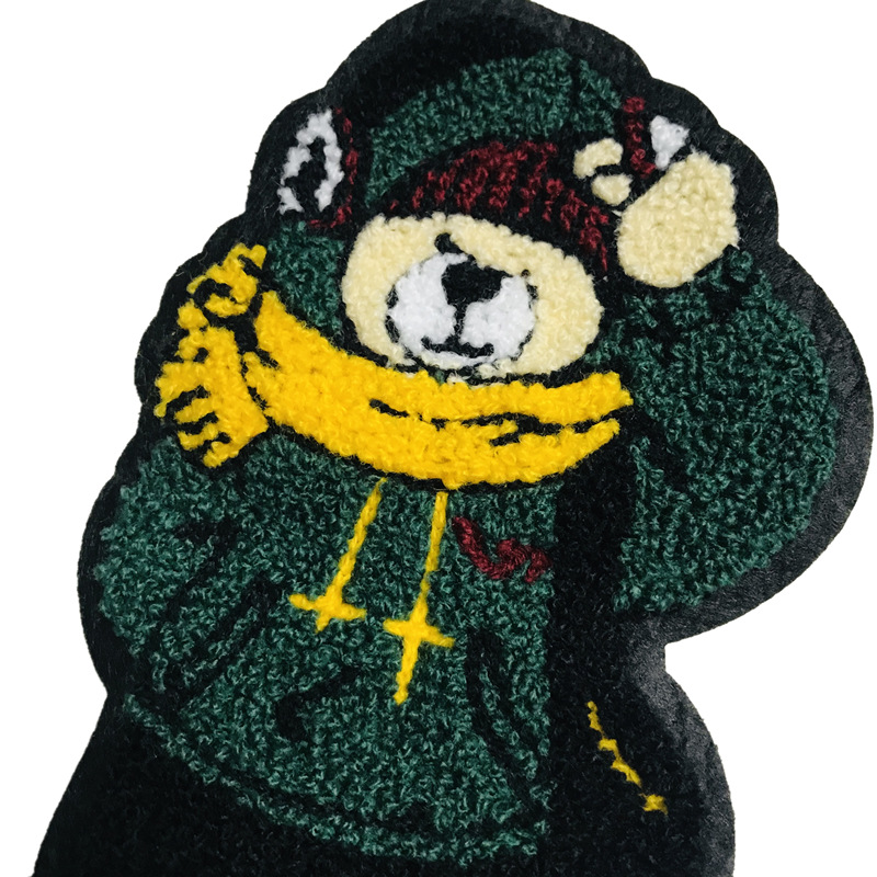Hat Bear Hook Wool Embroidery Patch Patch Patch Towel Embroidery Patch Bead Cloth Patch Clothing Accessories display picture 5