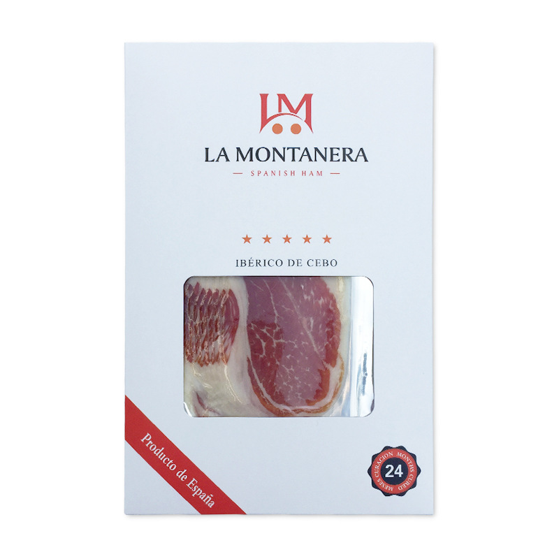 西班牙原装进口拉蒙谷物饲养伊比利亚黑猪前腿24个月即食火腿切片|ms