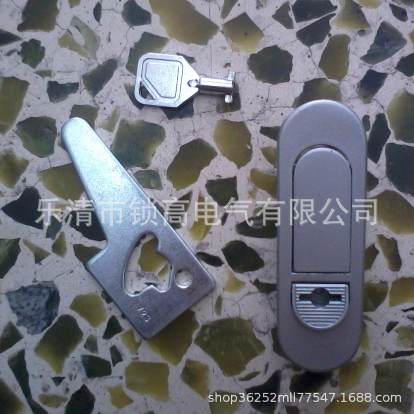 MS610锁银色平面锁工业机箱机柜锁配电柜控制柜门锁配电箱锁具