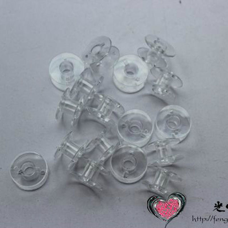 胜家家用缝纫机塑料梭心 小缝纫机配件通用梭心 家用透明梭芯绕线