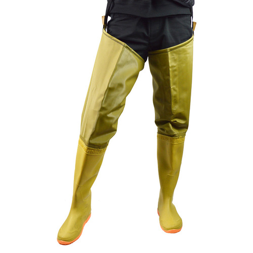 Waterproof fishing pants, paddy field shoes, waterproof pants, half-boots, wading pants, wear-resistant, non-slip, fishing, knee-length, underwater rain pants