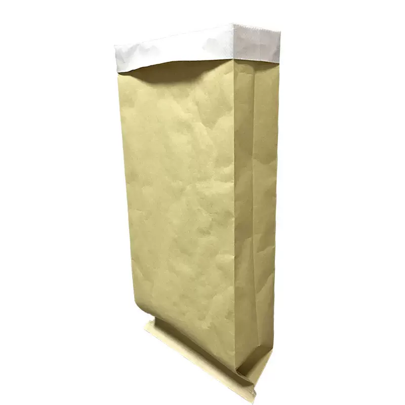 源头厂家订制25公斤耐高温纸塑复合袋塑料颗粒包装牛皮纸袋55*85