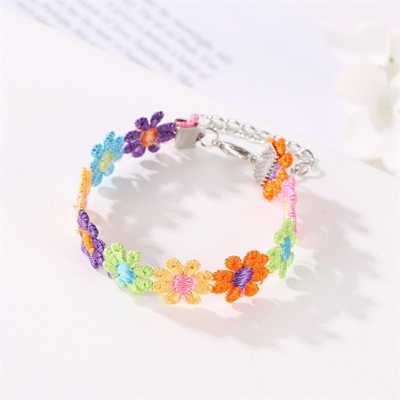 Sweet Simple Style Flower Fabric Plating Flowers Women's Choker display picture 5