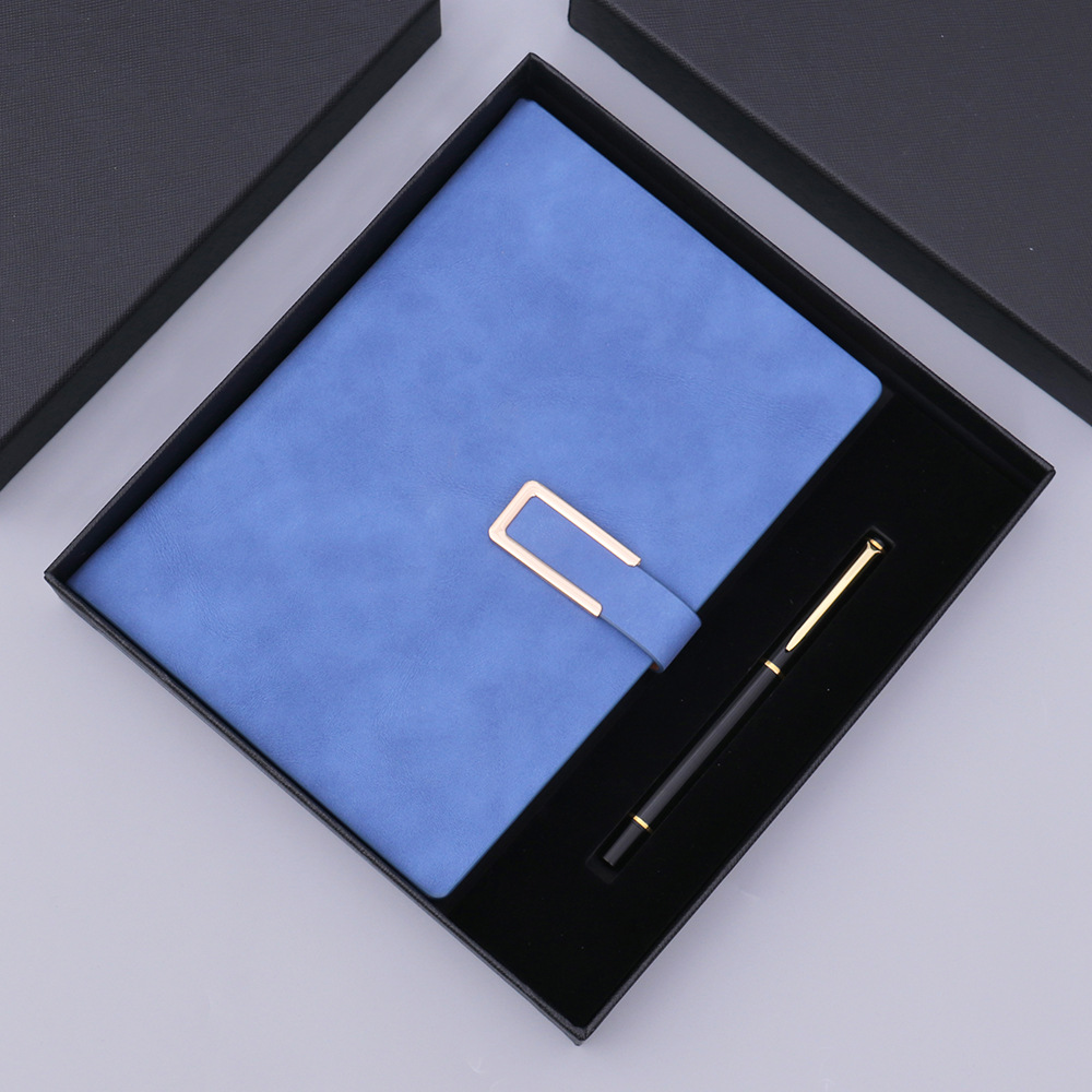 羊巴皮商务笔记本定制logo订制a5记事本套装高档办公文教本子定做|ms