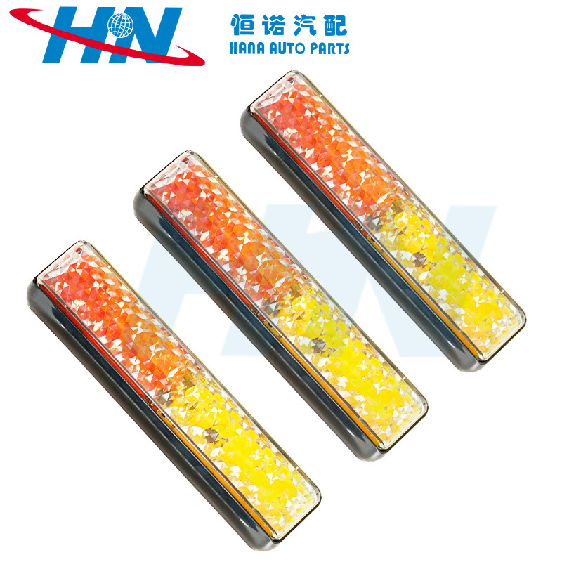 Las ventas de la fábrica amplia presión 10-30V camión remolque LED luz de freno de señal de giro luz lateral LED luz trasera luz de advertencia