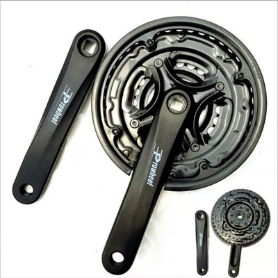 浩盟Prowhee山地自行车牙盘齿盘 7-8速铝合金三片42/48T牙盘轮盘|ru