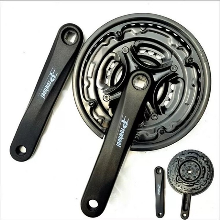 浩盟Prowhee山地自行车牙盘齿盘 7-8速铝合金三片42/48T牙盘轮盘|ru