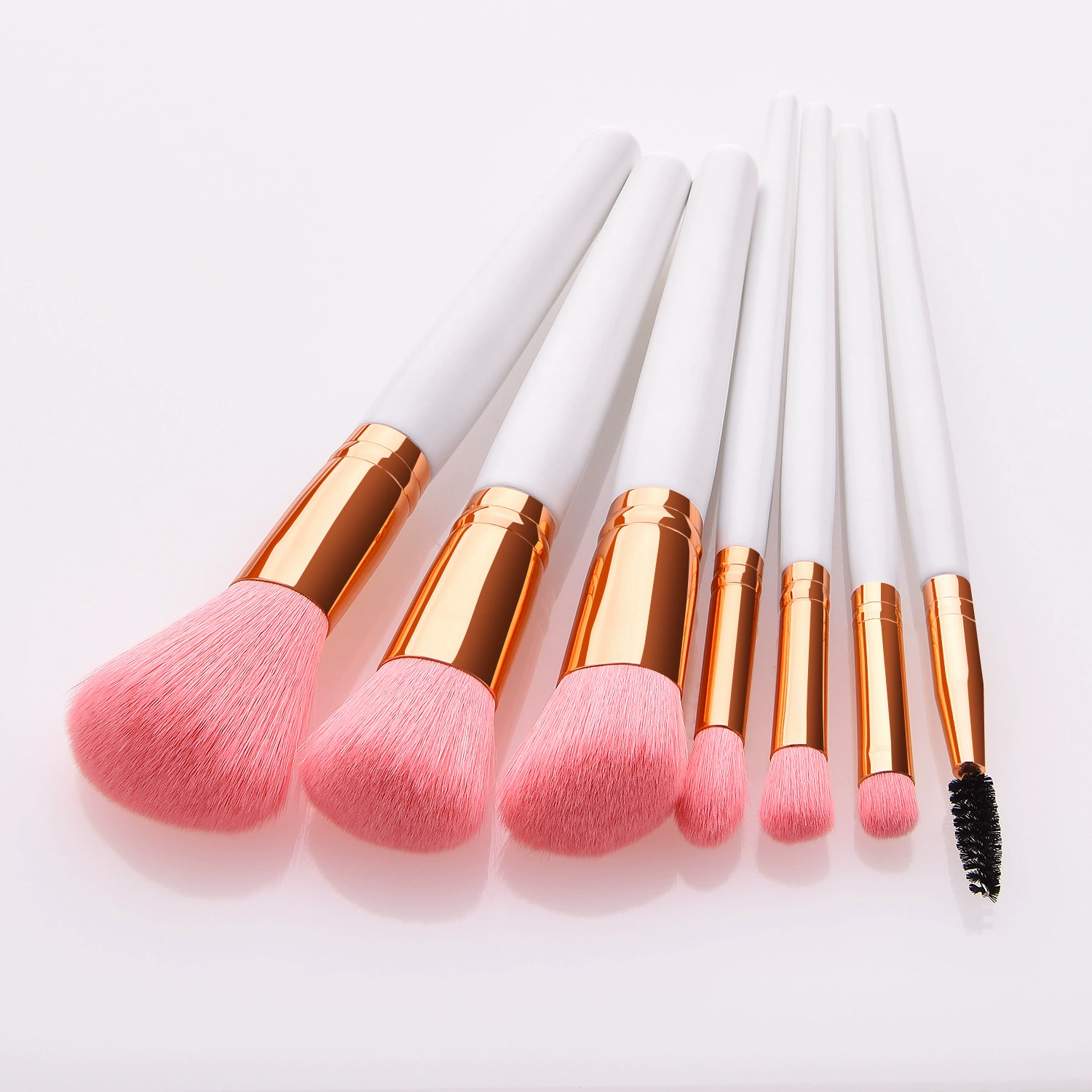 Набор из 7 кистей для макияжа, платиновая щетина, рыхлые кисти, косметический инструмент Gujhui