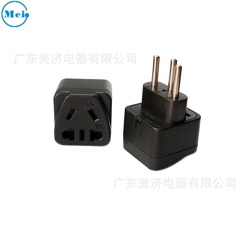 厂家供货 WK-11A  新国标转瑞士三脚嵌入式转换插头 CE认证