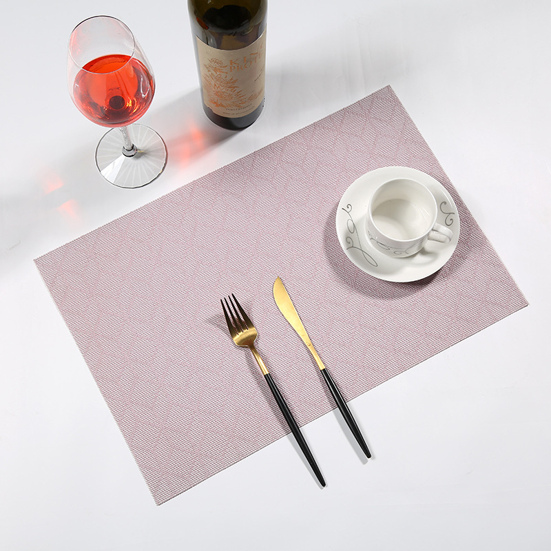 厂家直销特斯林西餐垫 酒店防滑隔热餐桌垫欧式方形PVC西餐垫批发详情图5