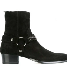 Chain zipper short boots for men boots JGB2019N0004018