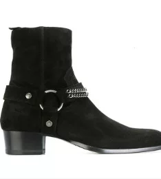 Chain zipper short boots for men boots JGB2019N0004018