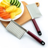 Stainless steel potato slicer French fries cutting dish, potato knife ripple knife