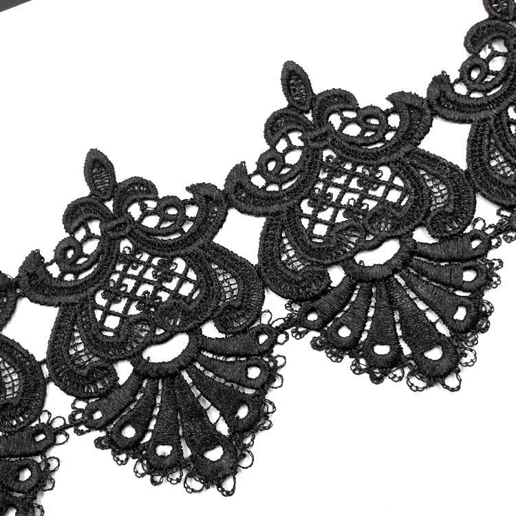 水溶蕾丝花边 刺绣条码 涤光丝 DIY花边辅料 立体镂空绣花连条