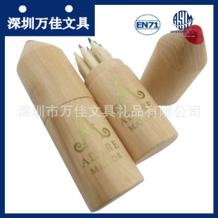��ɫ�U�PľͲ���b 12֧������U�P��ľ��Ͳ �zӡ��ɫ�����D��LOGO
