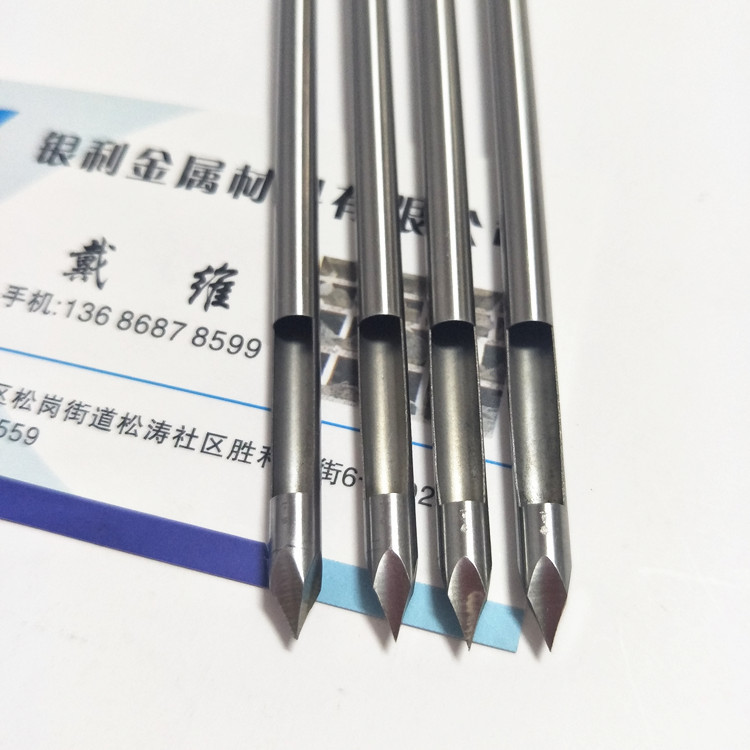 精密加工不锈钢微针刀 不锈钢扁针 穿刺针三棱针钢管开槽四面磨尖