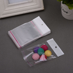 White hanging tag OPP bags, 1000 plastic self-adhesive bags, multi-size plastic packaging bags with sealing