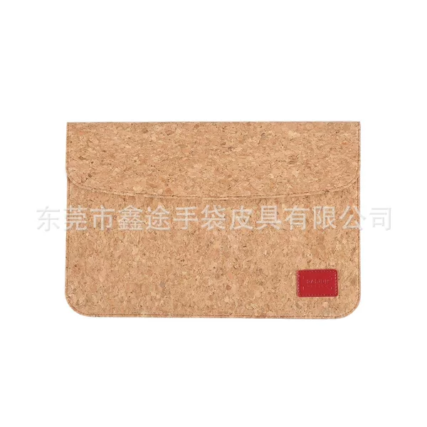 Customized High-End Business Environmentally Friendly Cork Laptop Bag, Thin and Light Hand-Held Cork Material Computer Protective Cover