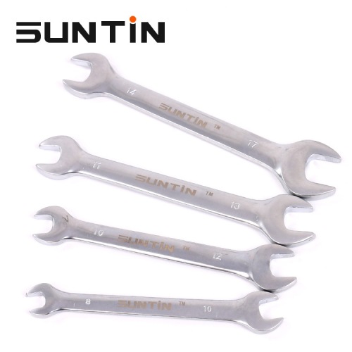 Xintian Hardware Tools Manual Wrench 8-32MM Mirror Open Wrench 45 Steel Double-ended Wrench Open Wrench