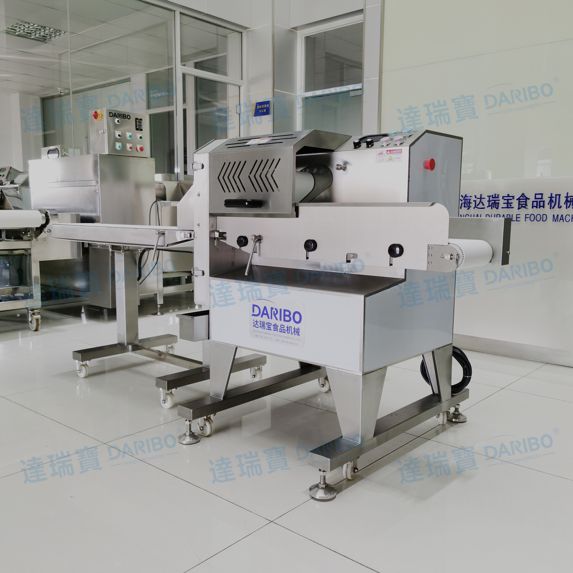 l加宽款熟肉切片机 18CM酱鸭板鸭切块机 熟制鸡边腿切块设备