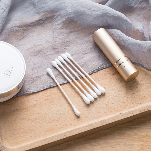 Double-headed cotton swabs for ear removal, makeup removal, cleaning cotton swabs, absorbent cotton balls, cleaning hygiene cotton swabs