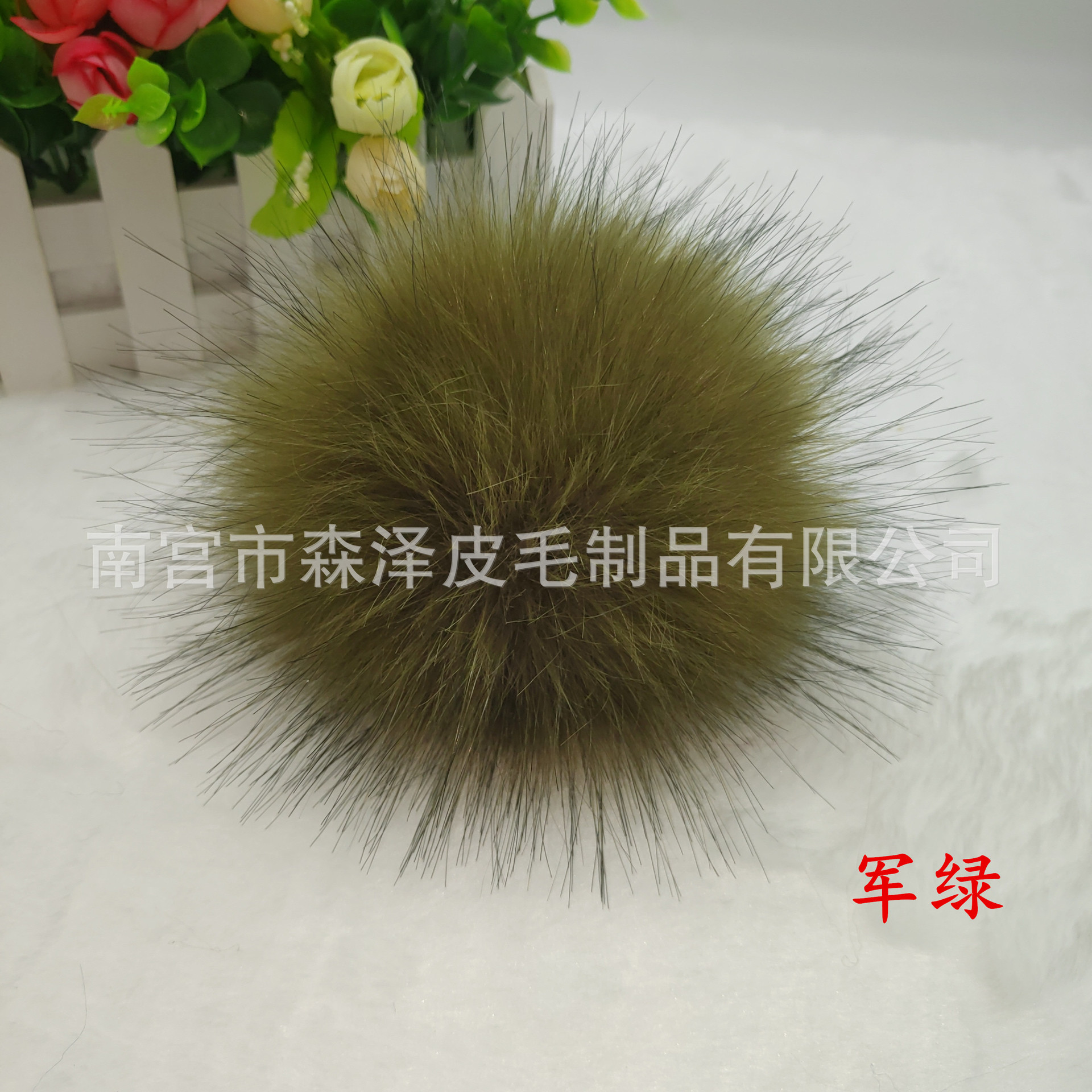 Venta caliente transfronteriza de imitación de piel de zorro de imitación de mapache de imitación de piel de conejo bola de piel sombrero colgante de color imitación de piel falsa bola