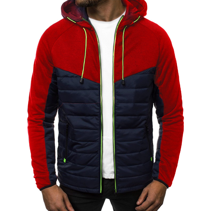 navy blue + red