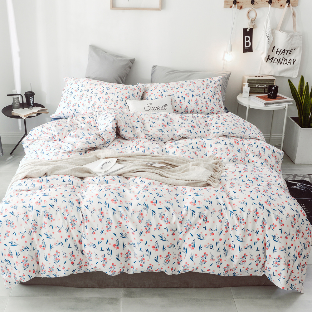 跨境家纺三件套外贸热销亚马逊爆款duvet cover床上用品纯棉套件