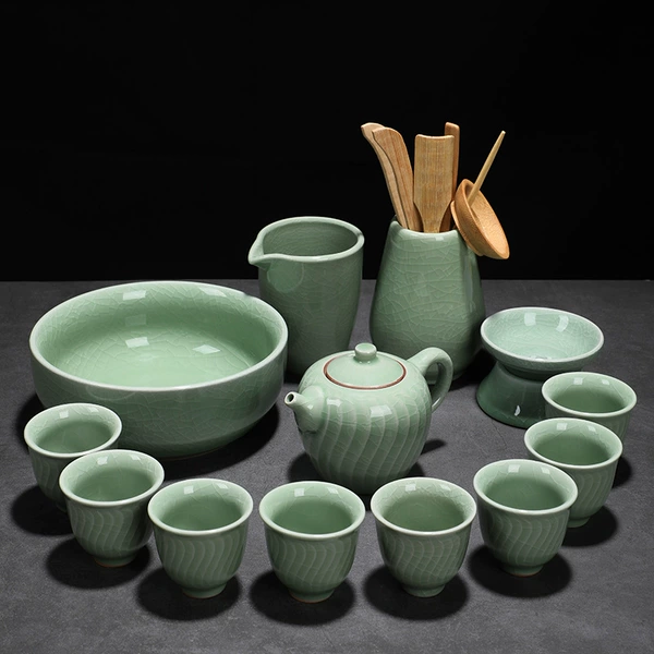 Geyao teapot tea ceremony + tea washing set 13 pieces