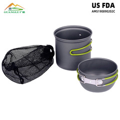 Amazon's best selling outdoor camping pot set picnic barbecue pot single picnic portable cookware factory direct sales