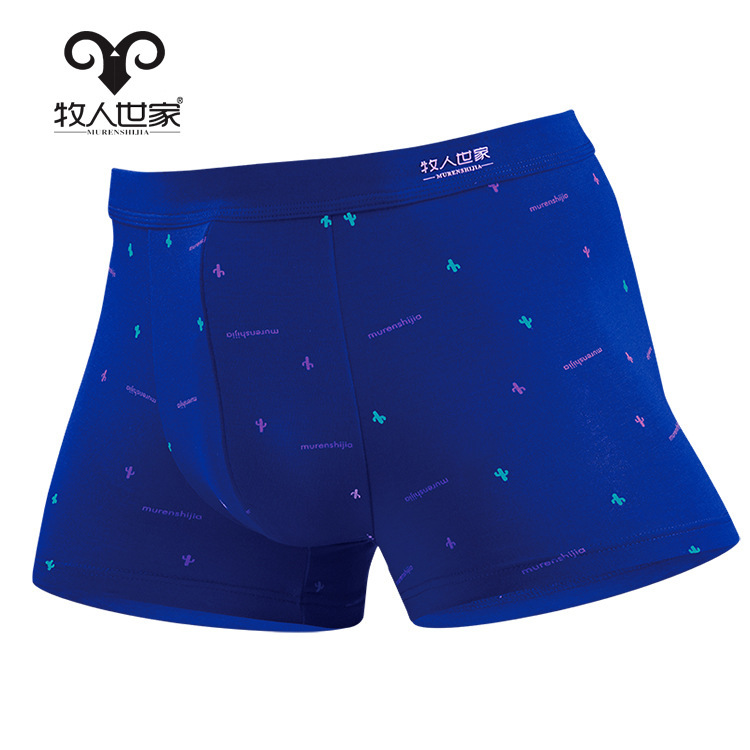 Wholesale Modal Boxer Underwear Youth Underwear Boxer Shorts Ice Silk Shorts Men's Four Seasons 2 Boxed Underwear
