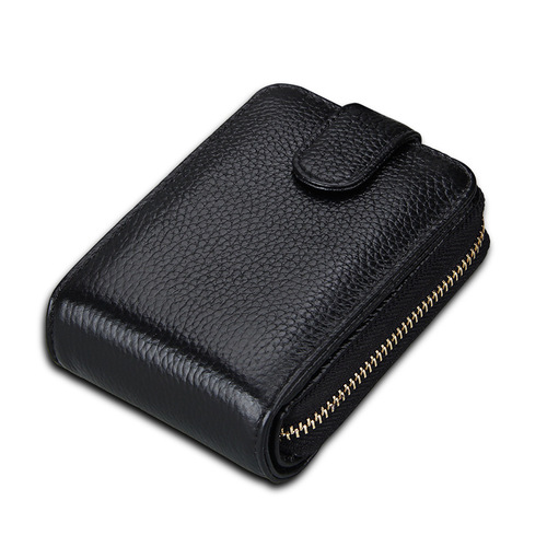 Taobao hot selling men's driver's license multi-function card bag rfid leather accordion card bag women's wallet card
