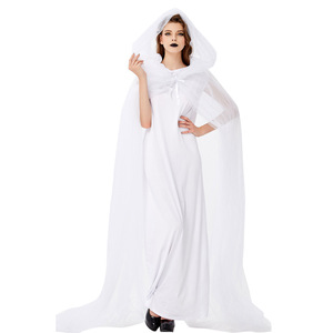 Halloween Ghost girl’s Cape white ghost bride cosplay costume costume
