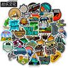 Stickers for traveling, suitcase, bike, retroreflective skateboard, Amazon