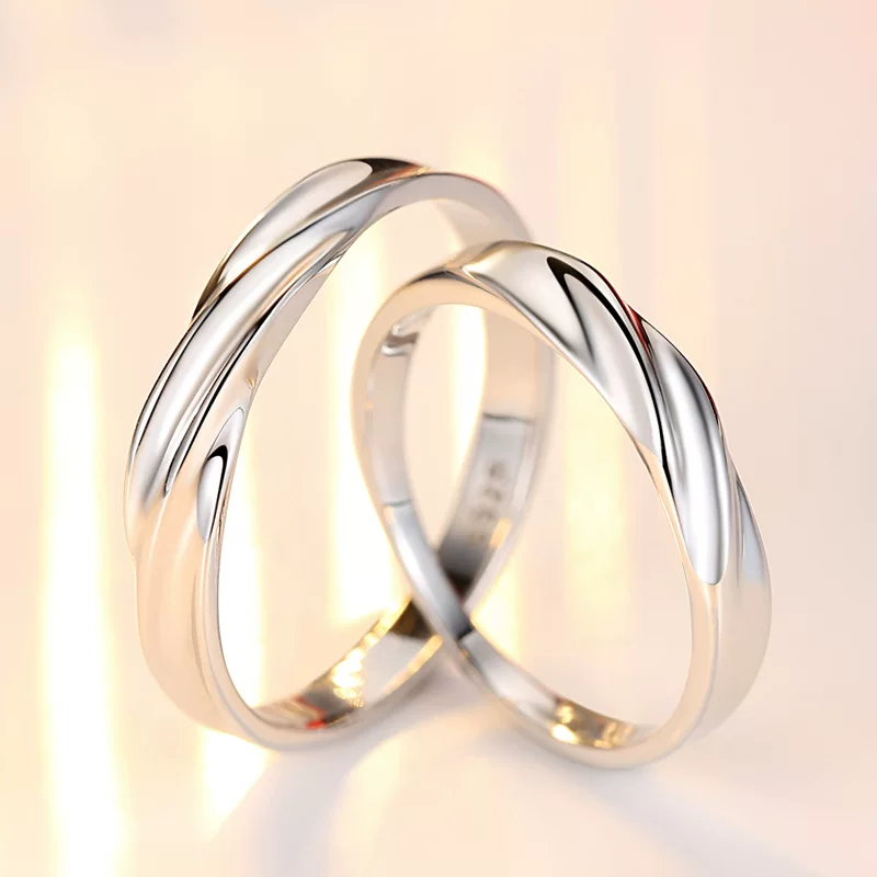 Japanese ring for beloved, silver 925 sample, Korean style