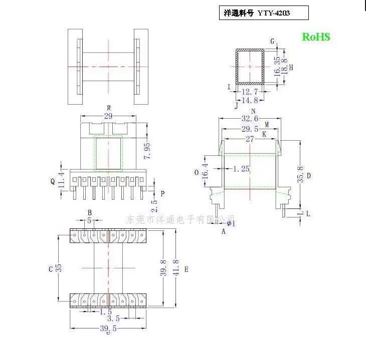Power supply, skeleton, transformer