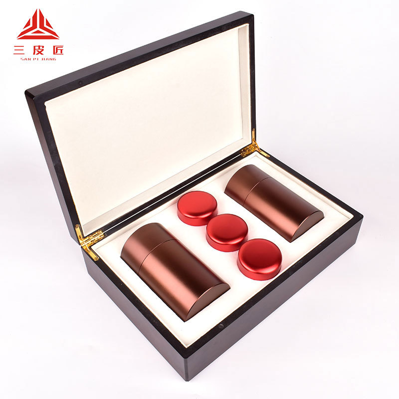 厂家直供茶叶罐陶瓷罐密封茶罐礼品包装盒礼盒包装龙泉青瓷茶叶罐