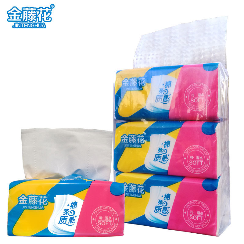 厂价销售三包一提淘客代发纸抽赠品抽纸卫生纸可湿水抽取式面巾纸|ms