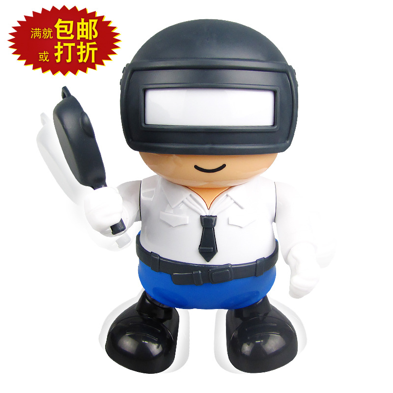 Tiktok Net rojo mismo piso eléctrico 98K agente de pollo luz música baile puesto Venta caliente al por mayor juguetes