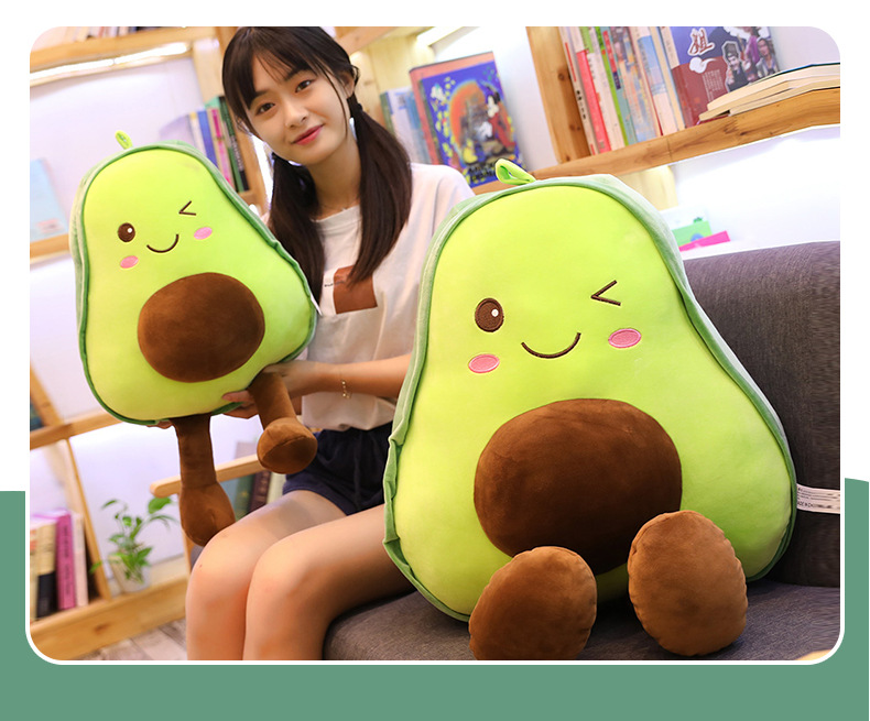 Down Cotton Avocado Doll Pillow Soft Plush Toy Pillow Children Birthday Present display picture 3