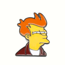 欧美新款创意 Futurama 飞出个未来 Philip J. Fry 动漫卡通胸针