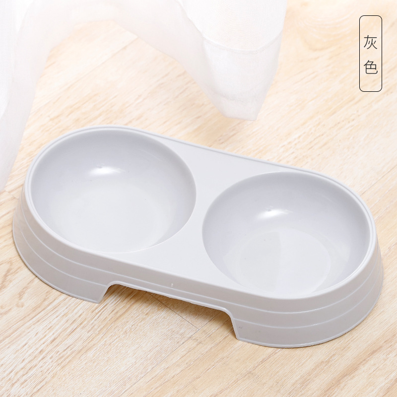 Logotipo personalizado macarons color ovalado mascota doble tazón para comida para mascotas pequeño tazón para gatos de viento simple tazón para perros