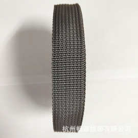 竹凉席用包边带 30mm*0.8mm 浅灰色pp平纹空心纱织带