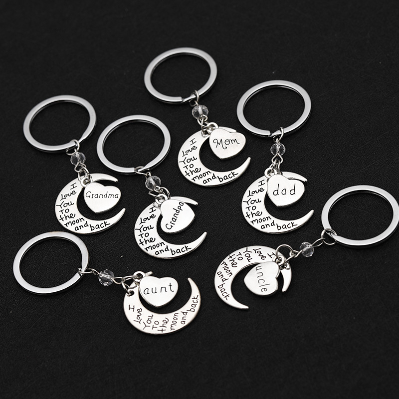 Simple Style Heart Alloy Unisex Keychain display picture 5