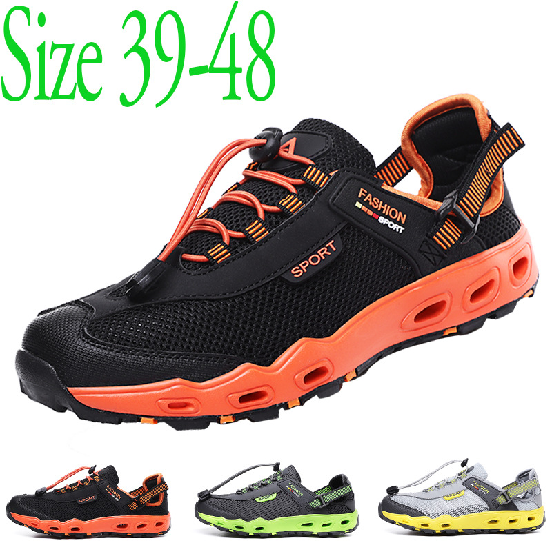 外贸夏季登山溯溪鞋网面特大码溯溪鞋男户外涉水沙滩外贸货源爆款|ru