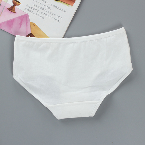 Underwear women's cotton solid color briefs women's cotton low waist breathable summer 14 student girl Japanese style 15 pure cotton