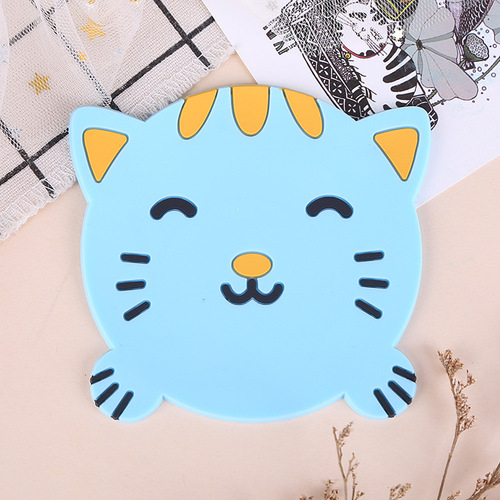 Wholesale Creative New Cartoon Insulated Anti-slip Mat Durable High-temperature Washable Desktop Cartoon Coasters Bulk Purchase